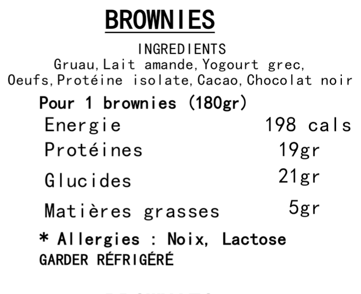 FIT JARS - BROWNIES (8x)
